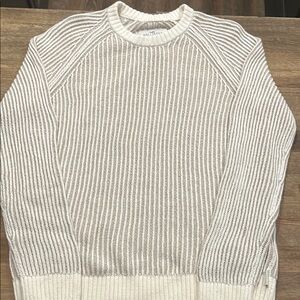 White Crewneck Sweater Hollister small